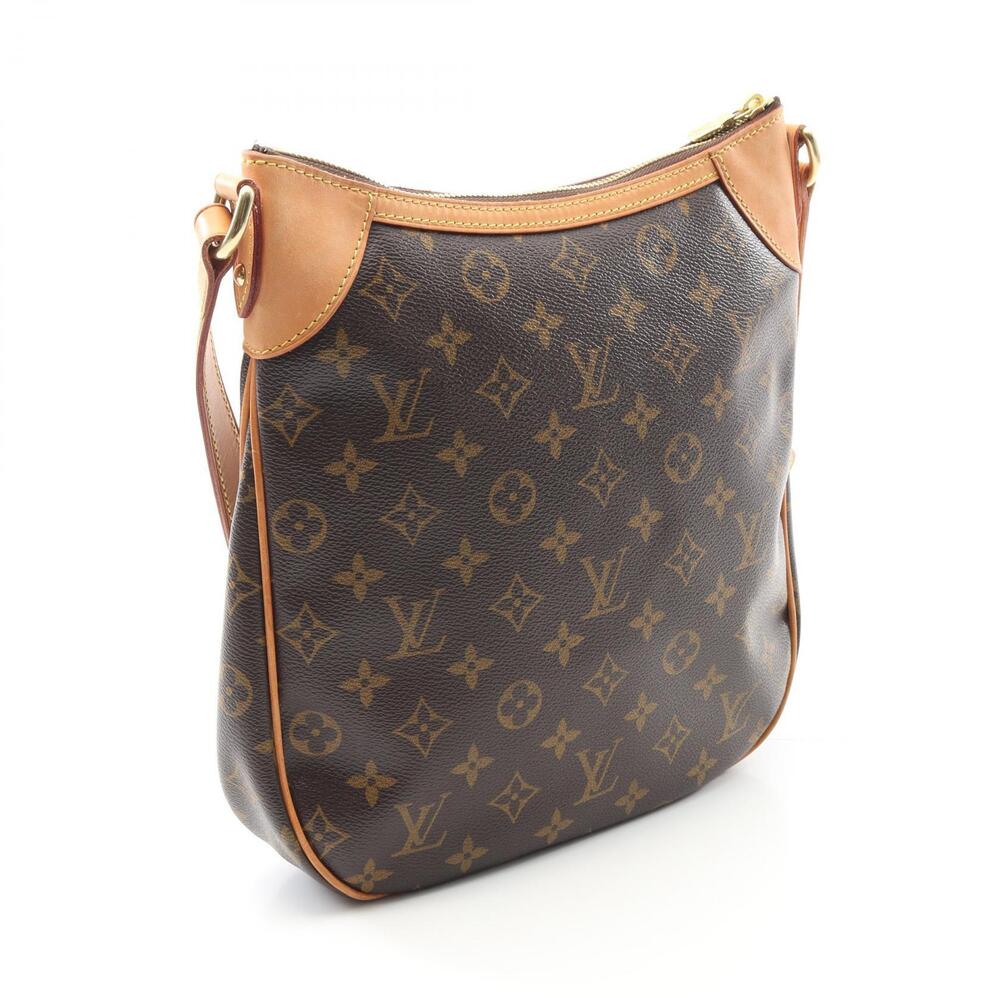 Louis Vuitton Canvas Bag Brown Shoulder Odeon Monogram Leather - Picture 2 of 9